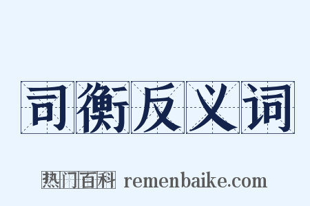 司衡反义词是什么意思的图片